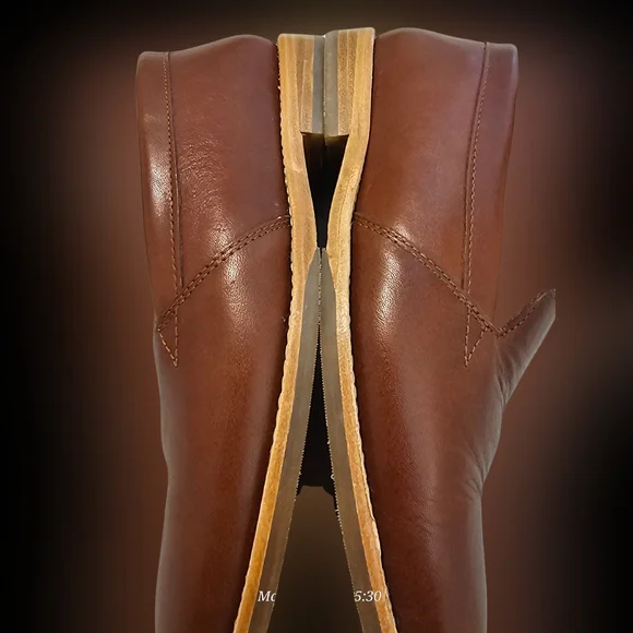 Patina Brown Leather Loafers shoes for Women sz 7.5 Portland - Picture 3 of 7